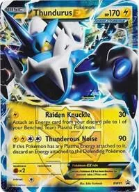 Thundurus EX Team Plasma #BW81 Holofoil Pokémon card from Black and White Promos