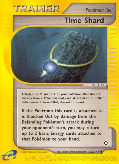 Time Shard #135/147 Reverse Holofoil Pokémon card from Aquapolis
