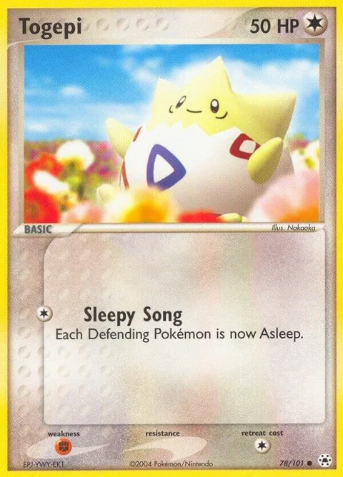 Togepi #78/101 Pokémon card from EX Hidden Legends