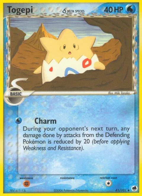 Togepi Delta Species #41/101 Reverse Holofoil Pokémon card from EX Dragon Frontiers