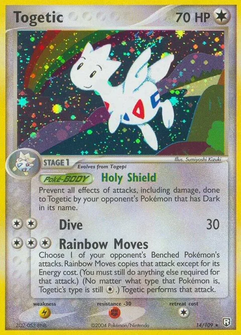 Togetic #14/109 Pokémon card from EX Team Rocket Returns
