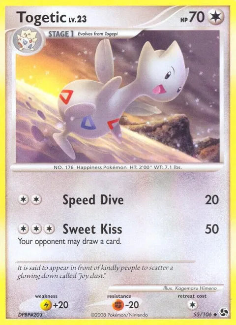 Togetic #55/106 Pokémon card from Great Encounters