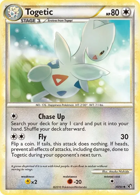 Togetic #39/90 Reverse Holofoil Pokémon card from Undaunted