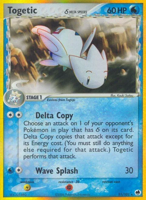 Togetic Delta Species #11/101 Holofoil Pokémon card from EX Dragon Frontiers