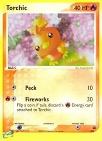 Torchic - 008 e-League #008 Reverse Holofoil Pokémon card from Nintendo Promos