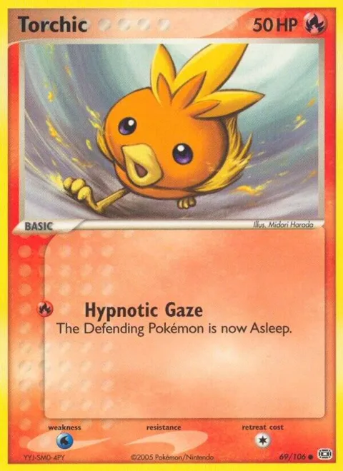 Torchic #69/106 Pokémon card from EX Emerald