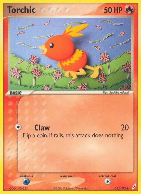 Torchic - 065/100 #65/100 Pokémon card from EX Crystal Guardians