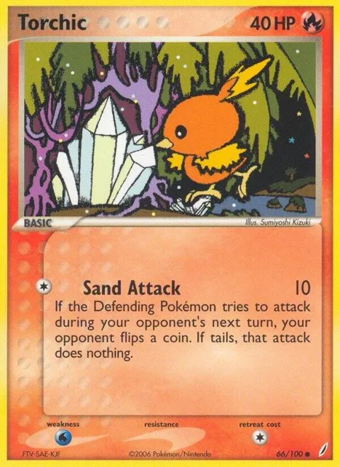 Torchic - 066/100 #66/100 Pokémon card from EX Crystal Guardians