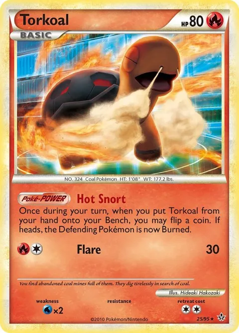 Torkoal #25/95 Pokémon card from Unleashed