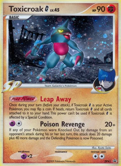 Toxicroak G #DP41 Holofoil Pokémon card from Diamond and Pearl Promos