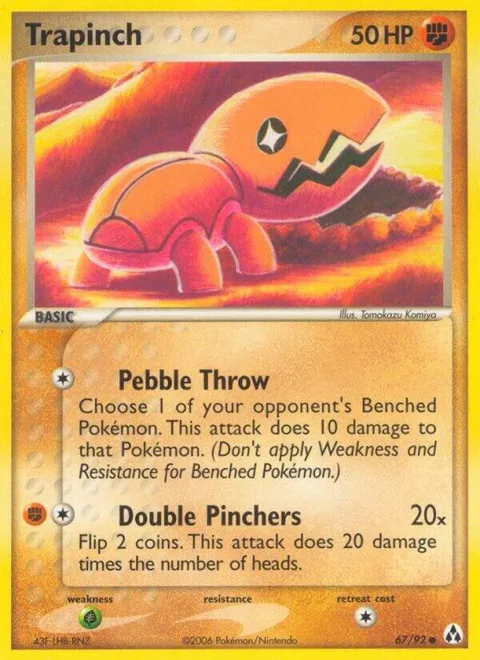 Trapinch #67/92 Pokémon card from EX Legend Maker