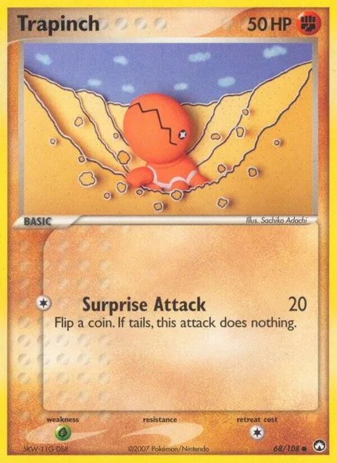 Trapinch #68/108 Pokémon card from EX Power Keepers
