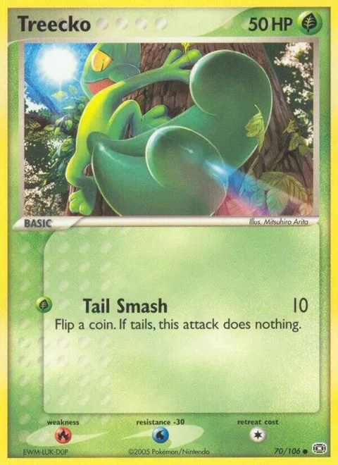 Treecko #70/106 Pokémon card from EX Emerald