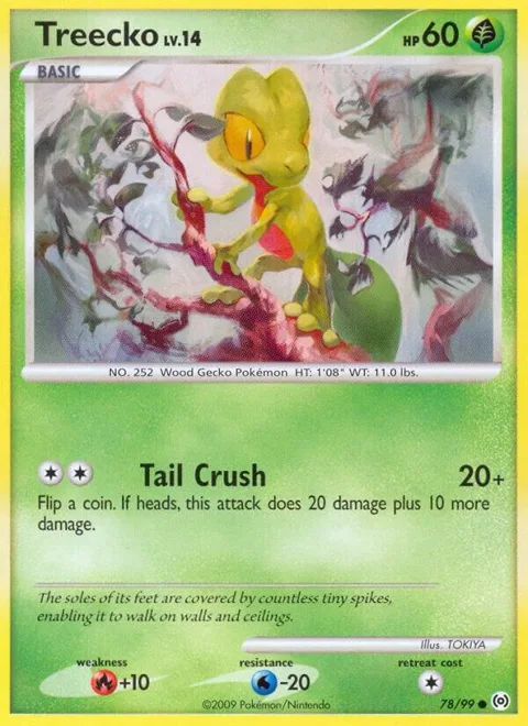Treecko 78 #78/99 Pokémon card from Arceus