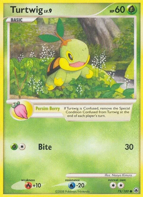 Turtwig 78 #78/100 Reverse Holofoil Pokémon card from Majestic Dawn