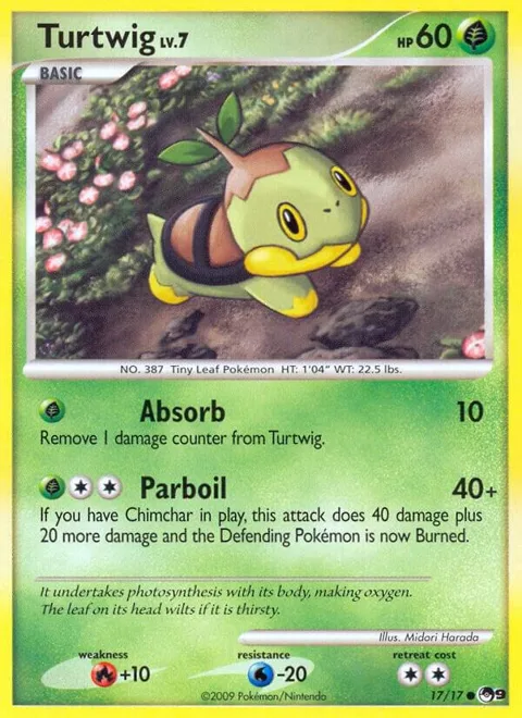 Turtwig #017/017 Pokémon card from POP Series 9
