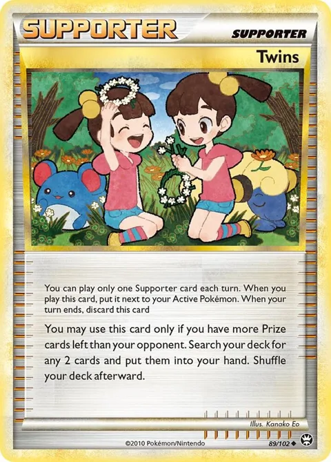 Twins #89/102 Reverse Holofoil Pokémon card from Triumphant