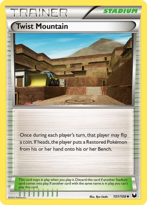 Twist Mountain #101/108 Pokémon card from Dark Explorers
