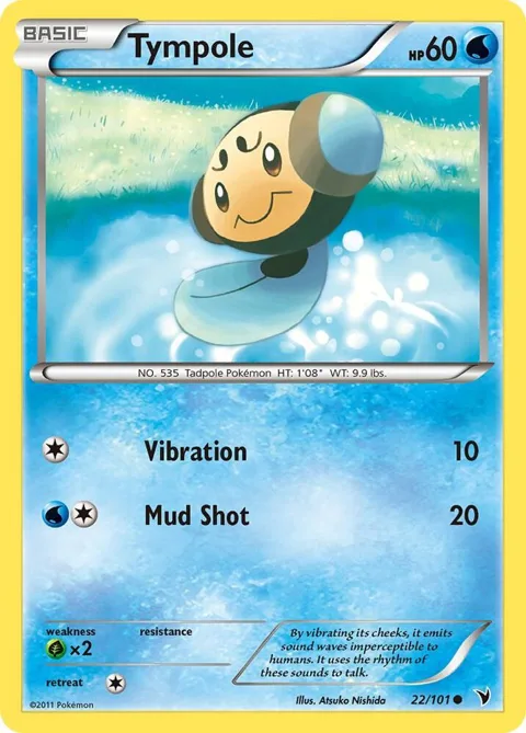 Tympole #22/101 Pokémon card from Noble Victories