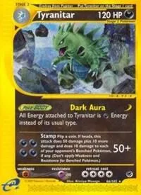 Tyranitar 66 #066/165 Reverse Holofoil Pokémon card from Expedition