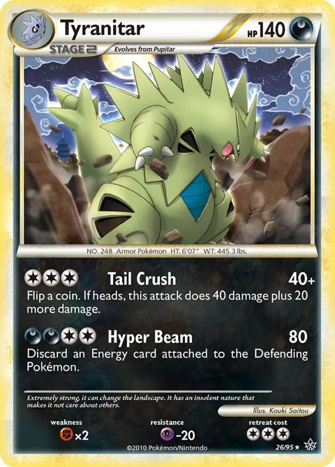 Tyranitar #26/95 Pokémon card from Unleashed