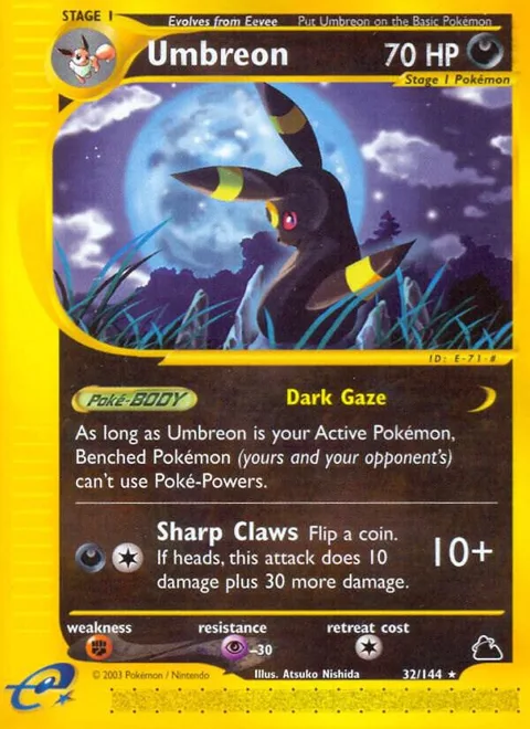Umbreon 32 #032/144 Pokémon card from Skyridge