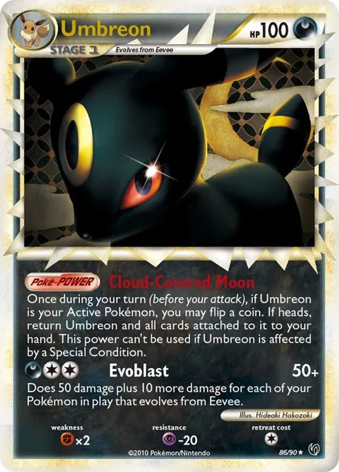 Umbreon Prime #86/90 Holofoil Pokémon card from Undaunted