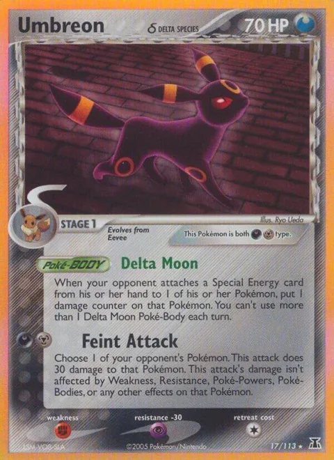 Umbreon Delta Species #17/113 Holofoil Pokémon card from EX Delta Species
