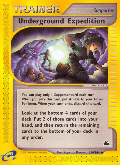 Underground Expedition #140/144 Pokémon card from Skyridge