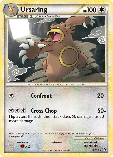 Ursaring #27/95 Pokémon card from Unleashed