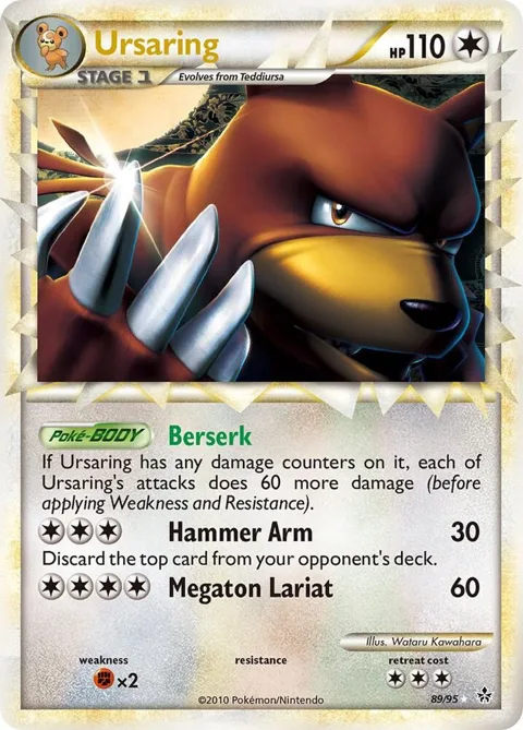 Ursaring Prime #89/95 Holofoil Pokémon card from Unleashed