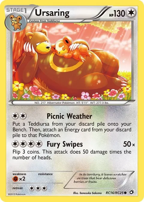 Ursaring #RC16/RC25 Holofoil Pokémon card from Legendary Treasures: Radiant Collection