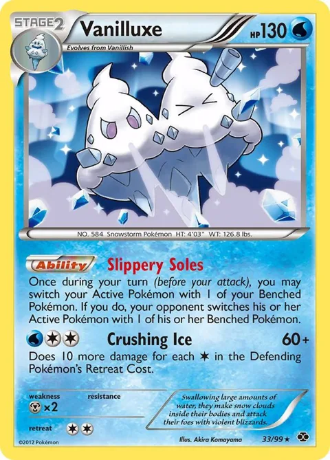 Vanilluxe #33/99 Holofoil Pokémon card from Next Destinies
