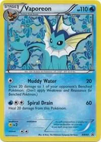 Vaporeon #BW89 Holofoil Pokémon card from Black and White Promos