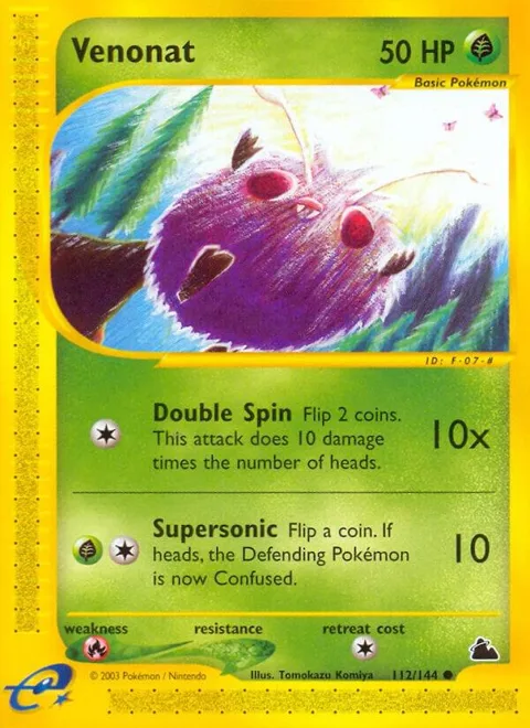 Venonat #112/144 Pokémon card from Skyridge