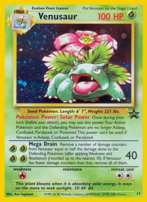Venusaur #13/53 Holofoil Pokémon card from WoTC Promo