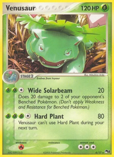 Venusaur #006/017 Holofoil Pokémon card from POP Series 2