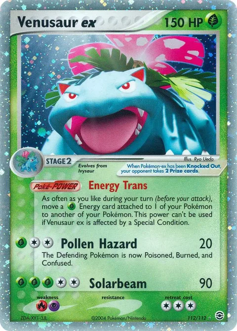Venusaur ex #112/112 Holofoil Pokémon card from EX FireRed & LeafGreen