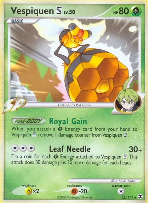 Vespiquen E4 #35/111 Reverse Holofoil Pokémon card from Rising Rivals