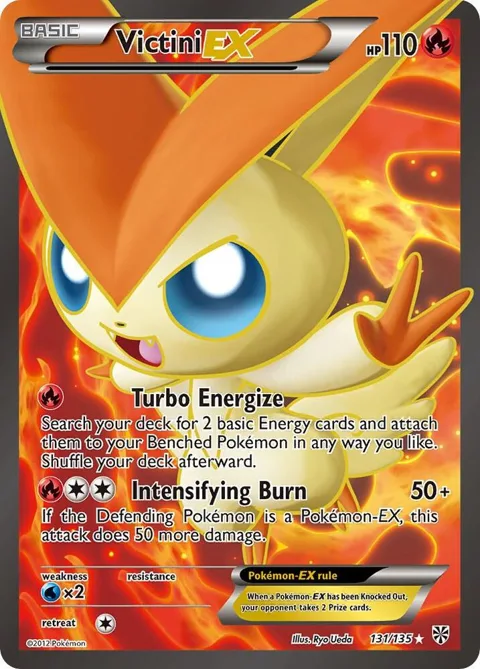 Victini EX 131 Full Art #131/135 Holofoil Pokémon card from Plasma Storm