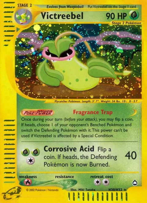 Victreebel H30 #H30/H32 Holofoil Pokémon card from Aquapolis