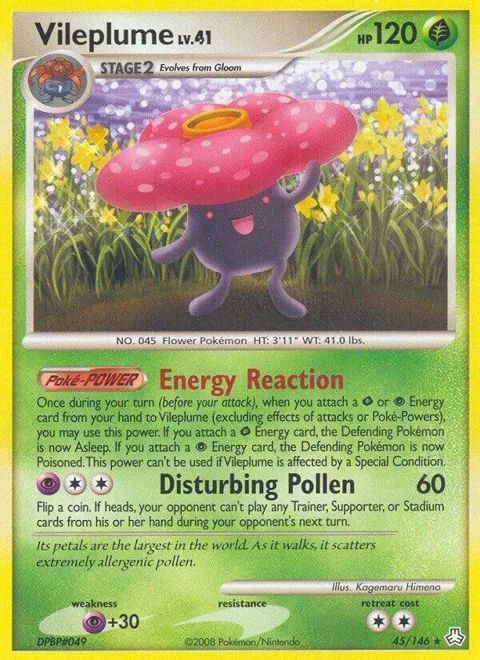 Vileplume #45/146 Pokémon card from Legends Awakened