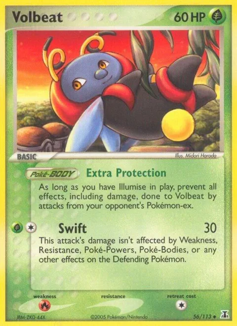 Volbeat #56/113 Pokémon card from EX Delta Species