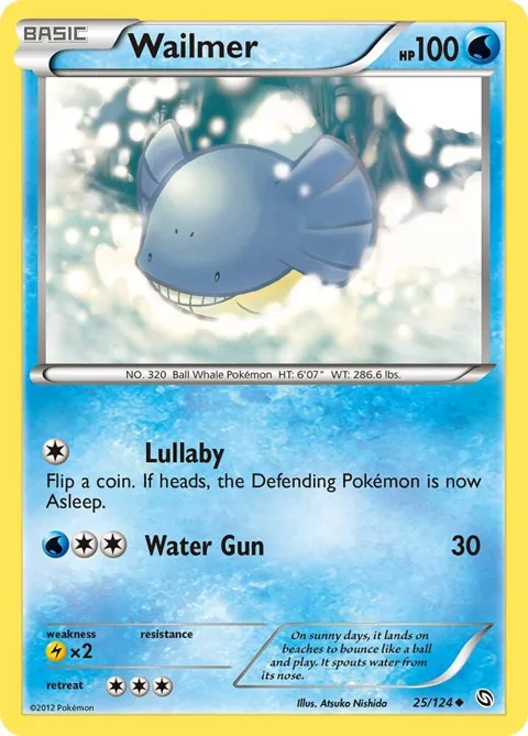 Wailmer #25/124 Pokémon card from Dragons Exalted
