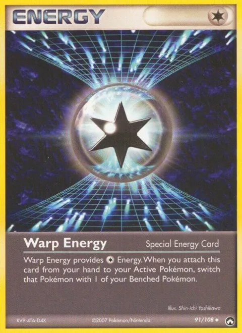 Warp Energy #91/108 Pokémon card from EX Power Keepers