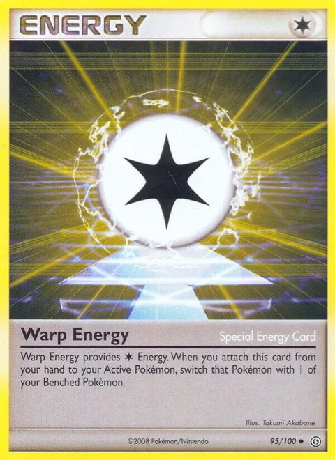Warp Energy #95/100 Reverse Holofoil Pokémon card from Stormfront