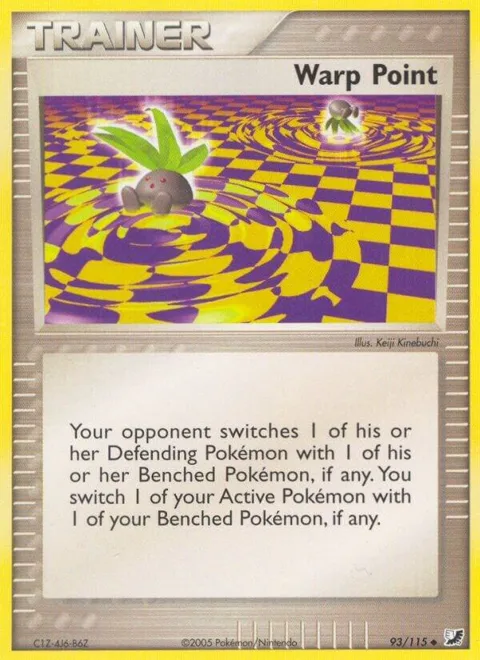 Warp Point #93/115 Reverse Holofoil Pokémon card from EX Unseen Forces