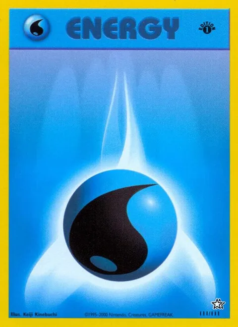 Water Energy #111/111 Unlimited Pokémon card from Neo Genesis