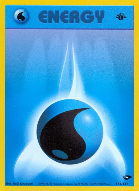 Water Energy #132/132 Unlimited Pokémon card from Gym Challenge