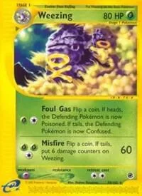 Weezing 70 #070/165 Reverse Holofoil Pokémon card from Expedition